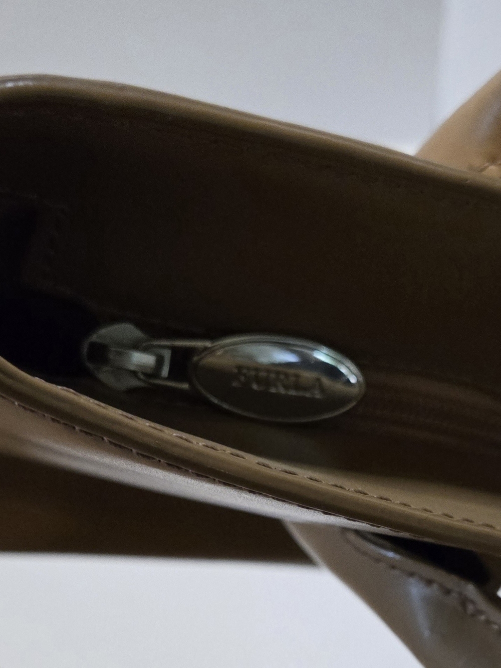 Furla Classic Shoulder Bag in Light Brown - Picture 9 of 12